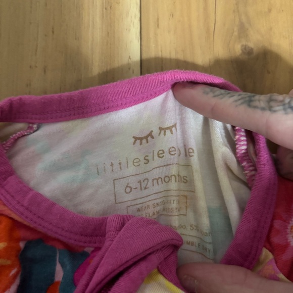 Little Sleepies BambooFloral Kids One Piece Pajama - Picture 2 of 2